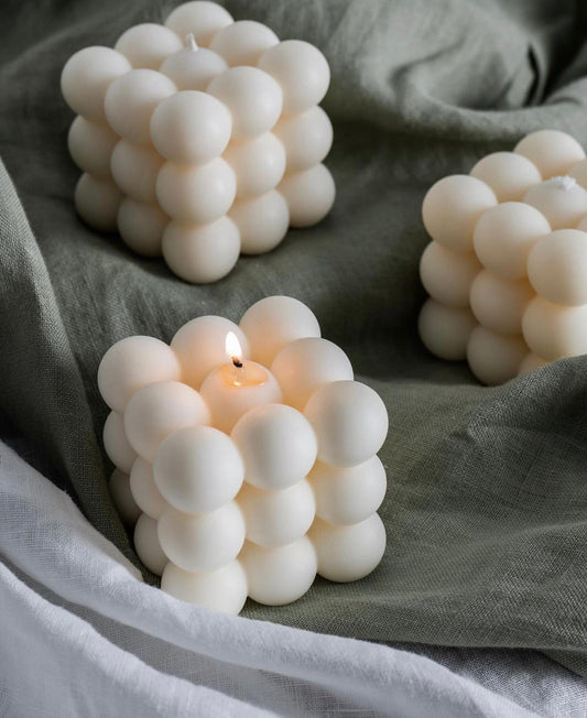 Set Of Three Beautiful Organic Candles