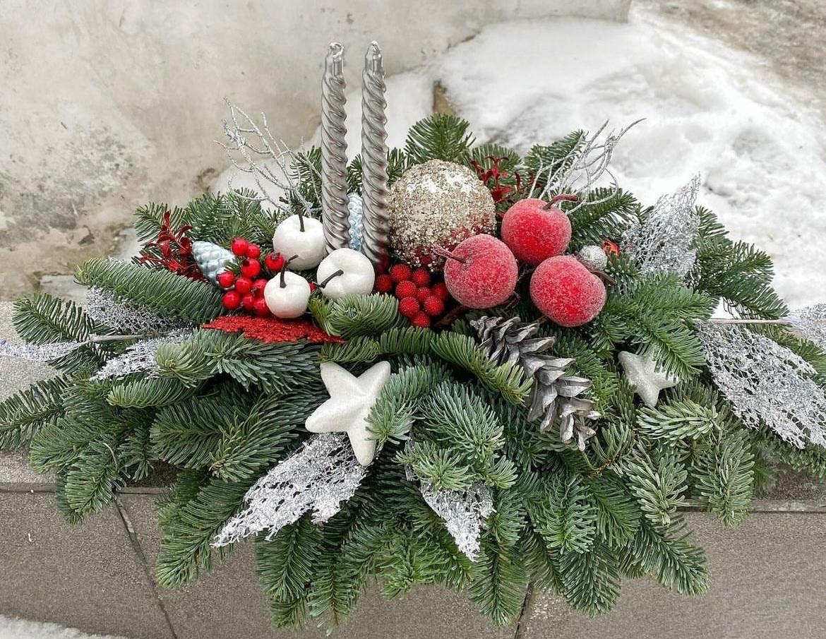 Red Christmas Wreath